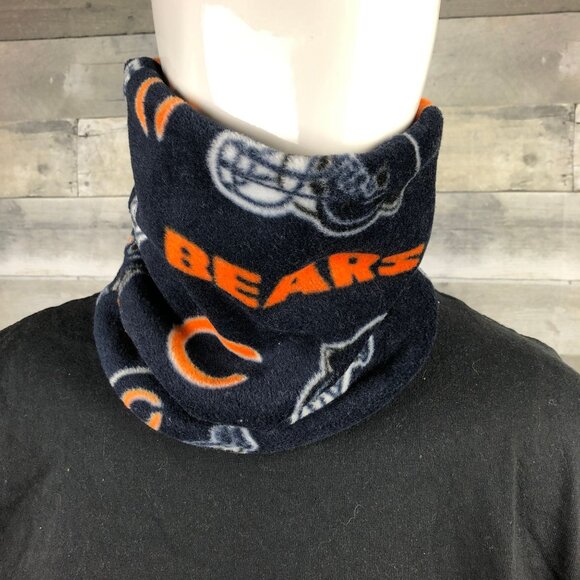 NFL Chicago Bears fan gift Fleece Neck Gaiter: Handmade Scarf Warmer - Picture 5 of 11